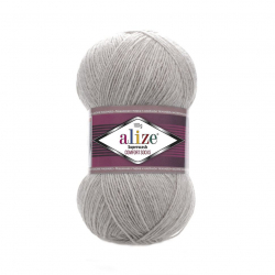Пряжа для вязания Ализе Superwash Comfort Socks (75% шерсть, 25% полиамид) 5х100г/420м цв.021 серый меланж