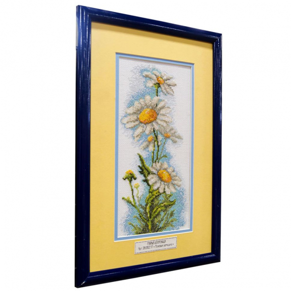 Вышитая картина "Полевые ромашки" Вышитая картина "Полевые ромашки"