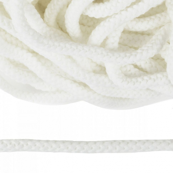 Шнур круглый полиэфир 09мм арт.1с-90, цв.белый уп.100м Шнур круглый полиэфир 09мм арт.1с-90, цв.белый уп.100м