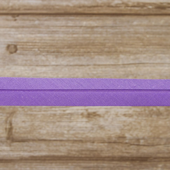 Косая бейка хлопок/полиэстер 20 мм, 25 м, цвет 39, фиолетовый