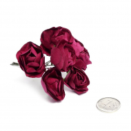 Цветы бумажные MAGIC 4 HOBBY арт.MG-PF28.2 цв.малиновый уп.6шт