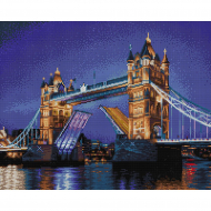 Кристальная мозаика на холсте ФРЕЯ арт.ALVA-08 Тауэрский мост 40х50 см