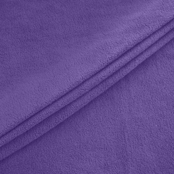 Ткань флис 2-х сторонний МТ-250-327 250 г/м? 100% ПЭ шир.150см  цв.171 фиолетовый рул.70-110м (1кг - 2,75м)