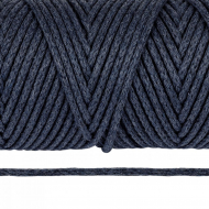 Шнур круглый х/б 03мм цв.2175 джинс уп.100м