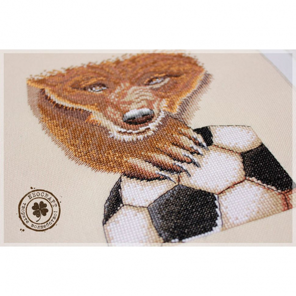 Набор для вышивания NEOCRAFT арт.ОЖ-03 Русский медведь 15х21 см