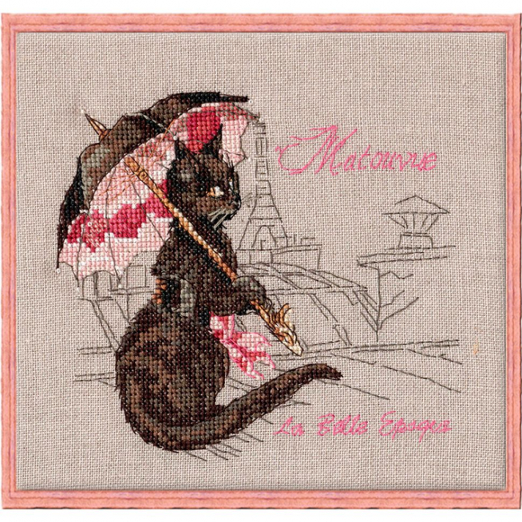 Набор для вышивания NIMUE арт.118-P008 K Matouvue (Под зонтом) 15х15 см