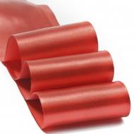 Лента атласная 75мм цв.3091 т.красный IDEAL уп.27,4 м