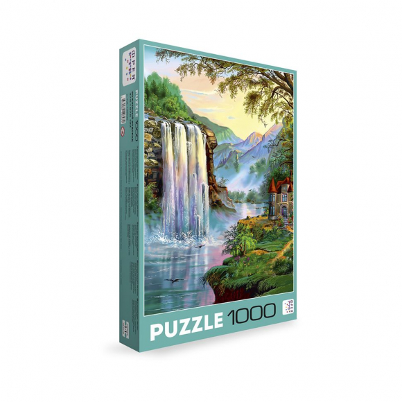 Пазл ФРЕЯ арт.PZL-1000/20 Волшебный водопад 67,5х47,5 см