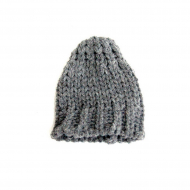156941_Шапка для игрушек вязаная 8 см, цв. серый 156941_Шапка для игрушек вязаная 8 см, цв. серый
