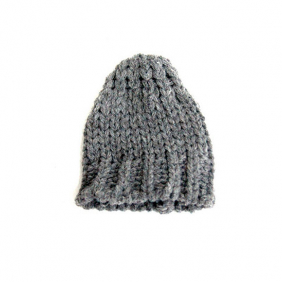 156941_Шапка для игрушек вязаная 8 см, цв. серый