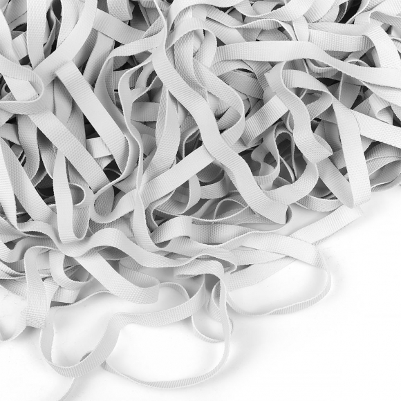 Резинка латексная рифленая 07мм, толщ.0,7мм арт.TBY-48423 цв. белая уп.5кг