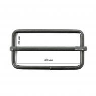 Шлевка металлическая TSW 40х 20х 2,5мм цв. оксид уп. 500шт