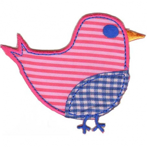 Термоаппликация HKM "Птичка в розовую полоску"