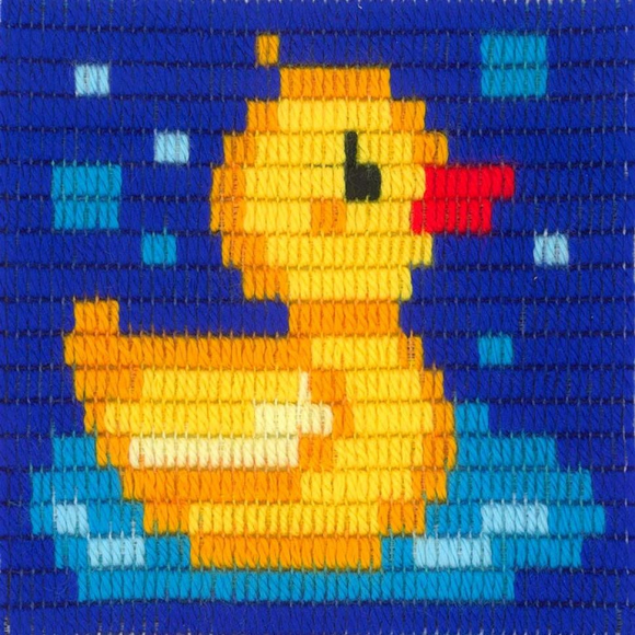 Набор для вышивания с вертикальным стежком STITCH ME арт.I040 Утенок 15х15 см