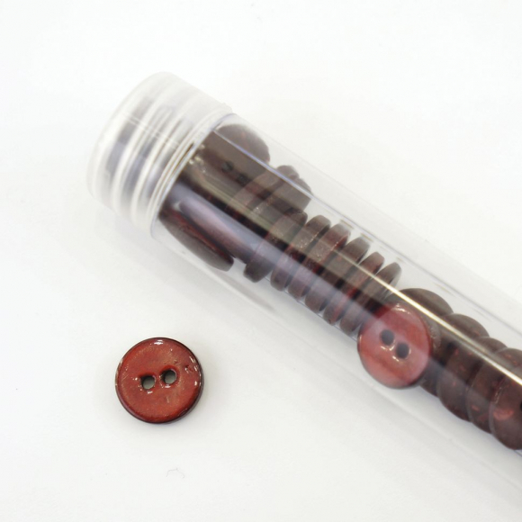 Пуговицы CONCEPT, размер 18, кокос, цвет COL.8 бордовый