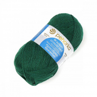 Пряжа для вязания ПЕХ Кроссбред Бразилии (50% шерсть, 50% акрил) 5х100г/490м цв.573 т.изумруд