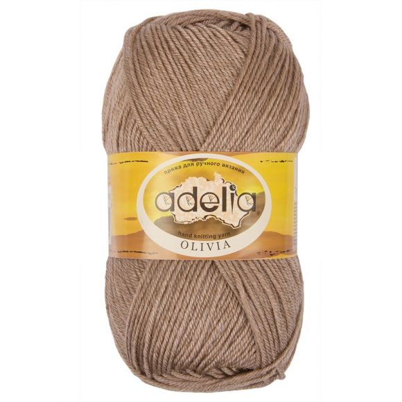 Пряжа ADELIA OLIVIA (60% акрил, 40% шерсть) 5х100г/250м цв.18 бежевый