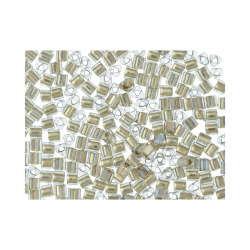 Бисер Япония "TOHO" 11/0  TRIANGLE №3  2.2 мм 5 х 5 г №0262 золотой/радужный