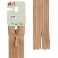 30835_Молния потайная неразъемная, Т3, 60 см, цвет 2232, бежевый темный