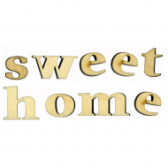88236_Набор букв "Sweet Home", высота 15 мм, толщина 6 мм, фанера 88236_Набор букв "Sweet Home", высота 15 мм, толщина 6 мм, фанера