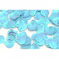 Пайетки россыпью арт.TBY-FLK269 12х14мм цв.017 голубой уп.50г