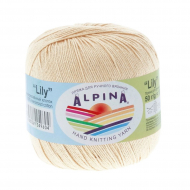 Пряжа ALPINA LILY (100% мерсеризованный хлопок) 10х50 г/175 м цв.174 св.бежевый