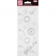 53134_Наклейки с блестками "Ромашки"