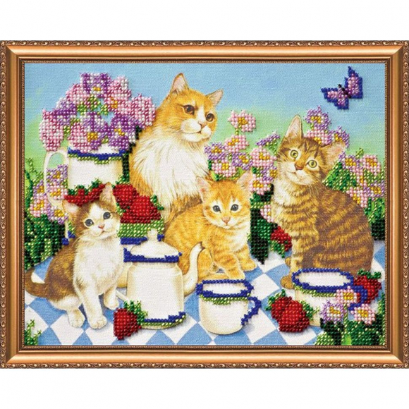 Набор для вышивания бисером АБРИС АРТ арт. AB-048 Полдень 25х20 см