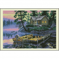 Набор для вышивания DIMENSIONS арт.DMS-65091 Утро на озере 18х13 см Набор для вышивания DIMENSIONS арт.DMS-65091 Утро на озере 18х13 см