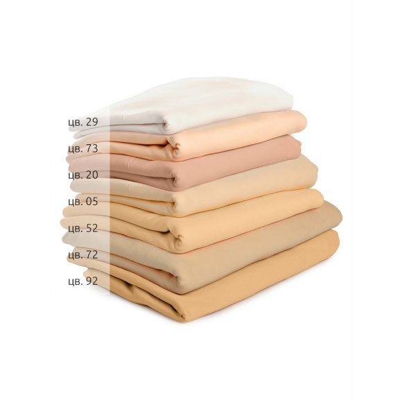 Ткань трикотаж арт.TBY.ZD8662, 230г/м, 98% хлопок  2% эластан, шир.185см, цв.72 бежевый, уп.1м