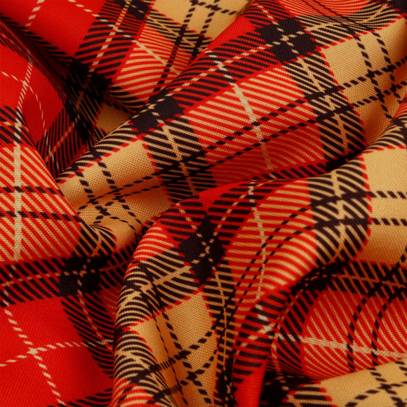 Ткань Габардин 140 г/м? 100% полиэстер шир.155 см арт.T.4000.06 цв.красный рул.25м