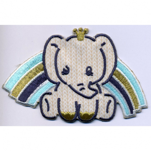 Термоаппликация HKM "Слонёнок и голубая радуга"