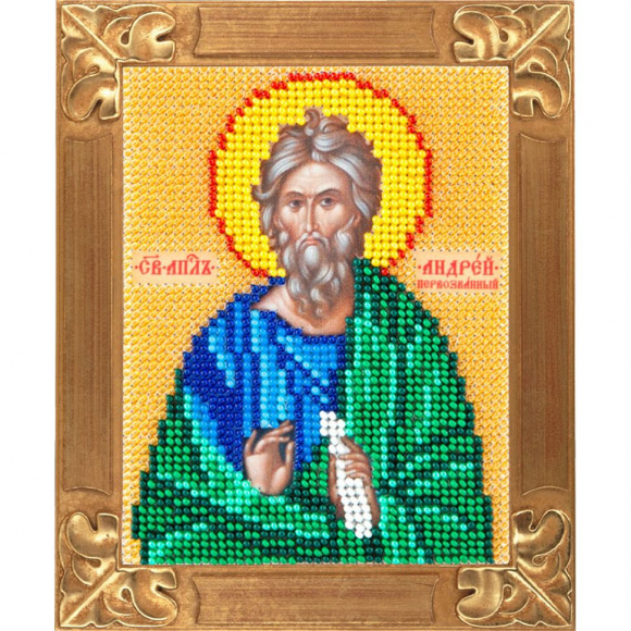 Набор для вышивания бисером ВЕРТОГРАДЪ арт. B702 Святой Апостол Андрей 10х13 см Набор для вышивания бисером ВЕРТОГРАДЪ арт. B702 Святой Апостол Андрей 10х13 см