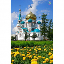 175713_Картина стразами "Успенский кафедральный собор"