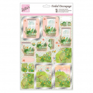 184064_Бумага фольгированная с высечкой для создания объемных композиций (Папертоль) "Домик у холма"