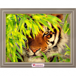 Набор для изготовления картин АЛМАЗНАЯ ЖИВОПИСЬ арт.АЖ.4144 Охотник в чаще 30х40 см