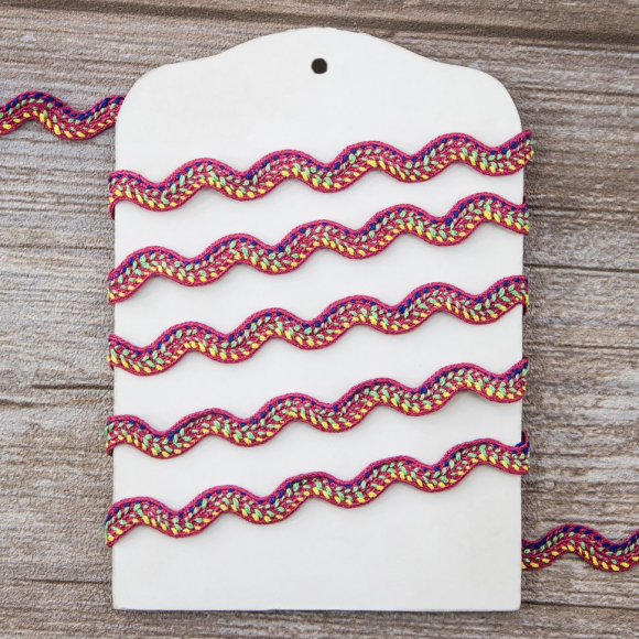 92277_Тесьма PEGA тип вьюнчик, цвет тёмно-розовый, 11,5 мм 92277_Тесьма PEGA тип вьюнчик, цвет тёмно-розовый, 11,5 мм