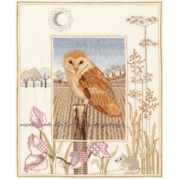 Набор для вышивания DERWENTWATER DESIGNS арт.WIL3 Barn Owl 26,9х34,2 см Набор для вышивания DERWENTWATER DESIGNS арт.WIL3 Barn Owl 26,9х34,2 см
