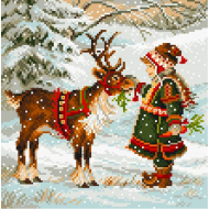 Рисунок на канве МАТРЕНИН ПОСАД арт.28х37 - 1926 Забота