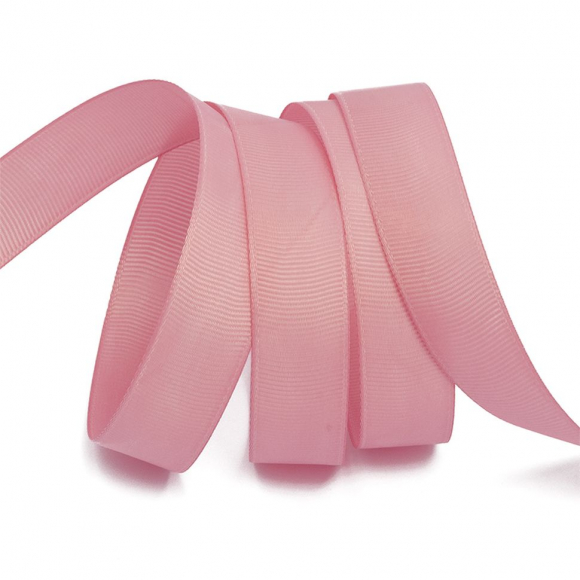 Лента Ideal репсовая в рубчик шир.20мм цв. 158 гряз.розовый уп.27,42м