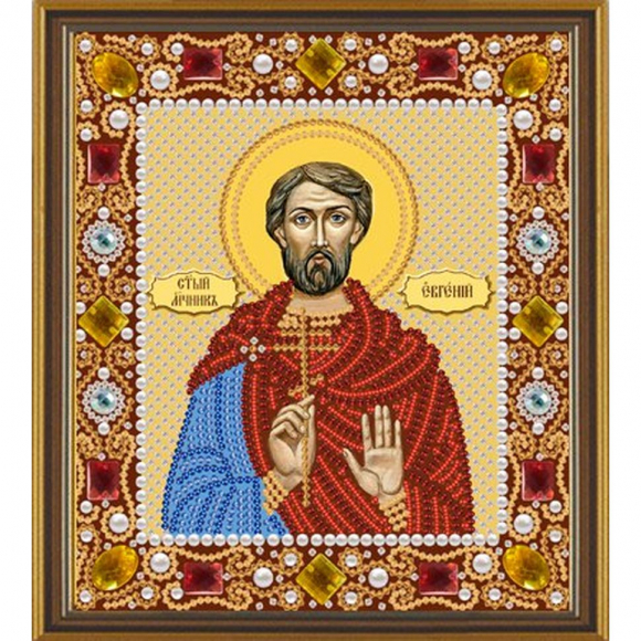 Набор для вышивания бисером НОВА СЛОБОДА арт.Д6118 Св.Мч. Евгений 13х15 см