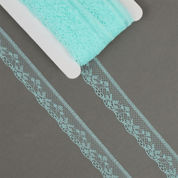 Кружево-трикотаж KRUZHEVO арт.TBY 1669 шир.20мм цв.08 мятный, уп.27,4м Кружево-трикотаж KRUZHEVO арт.TBY 1669 шир.20мм цв.08 мятный, уп.27,4м