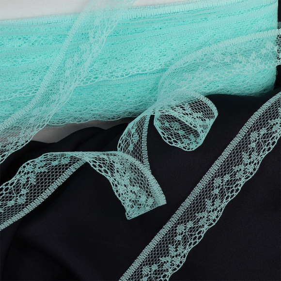 Кружево-трикотаж KRUZHEVO арт.TBY 1669 шир.20мм цв.08 мятный, уп.27,4м Кружево-трикотаж KRUZHEVO арт.TBY 1669 шир.20мм цв.08 мятный, уп.27,4м