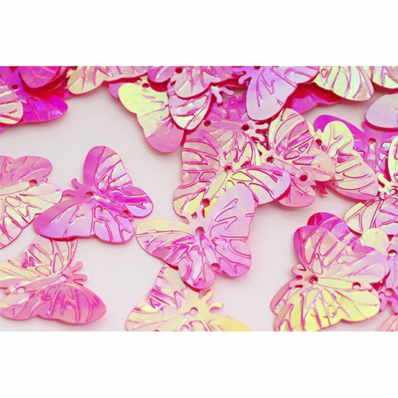 Пайетки россыпью арт.TBY-FLK288 15х20мм цв.028 ярк.розовый уп.50г