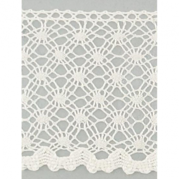 111981_Мерсеризованное хлопковое кружево, 50 мм, цвет шампань