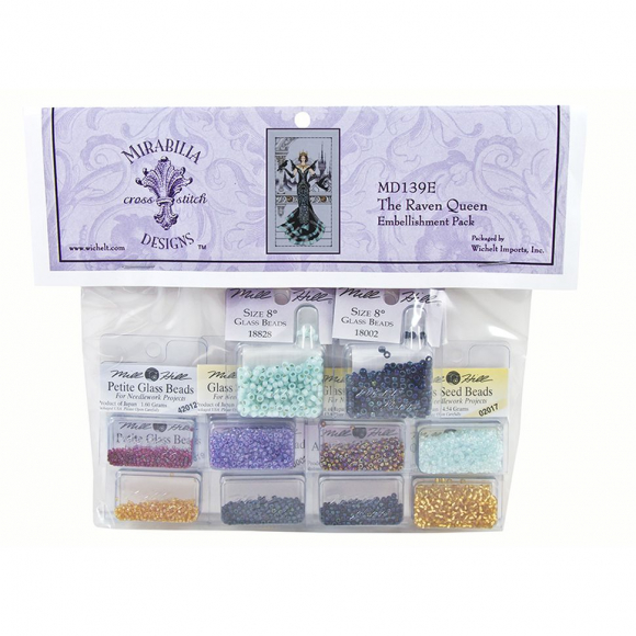 96433_Набор (комплектация) к схеме Mirabilia "Королева ворон" 96433_Набор (комплектация) к схеме Mirabilia "Королева ворон"