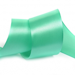 Лента атласная 50мм цв.4323 ярк.мятный IDEAL уп.27,4 м