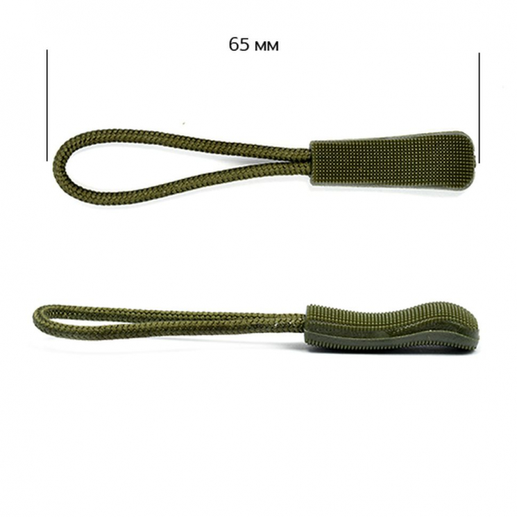 Пуллеры MaxZipper для бегунка арт.Л107 цв. 2 хаки уп.1000шт