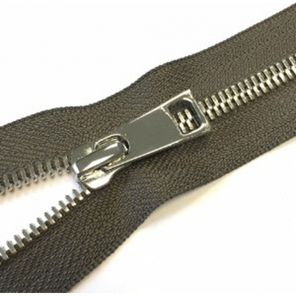 Молния металл №5СТ никель разъем 75см цв.D034 серый