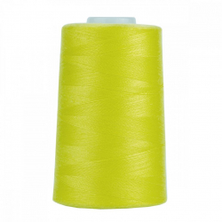 Нитки швейные 50/2 полиэстер 5000 ярд цв.124 желтый MAX